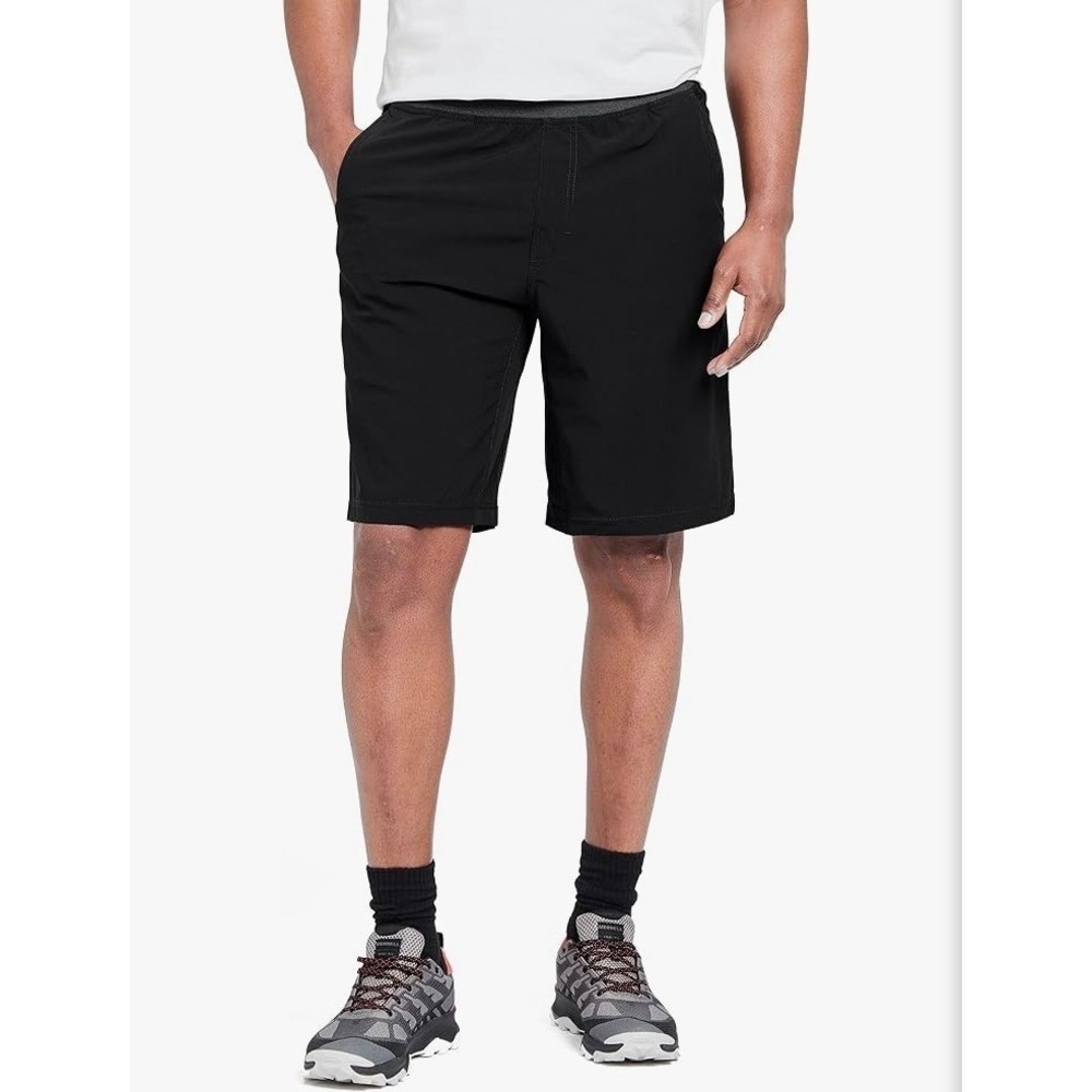 Prana Super Mojo Short II Black Mens XL 1963781 Active Yoga Gym Shorts NWT